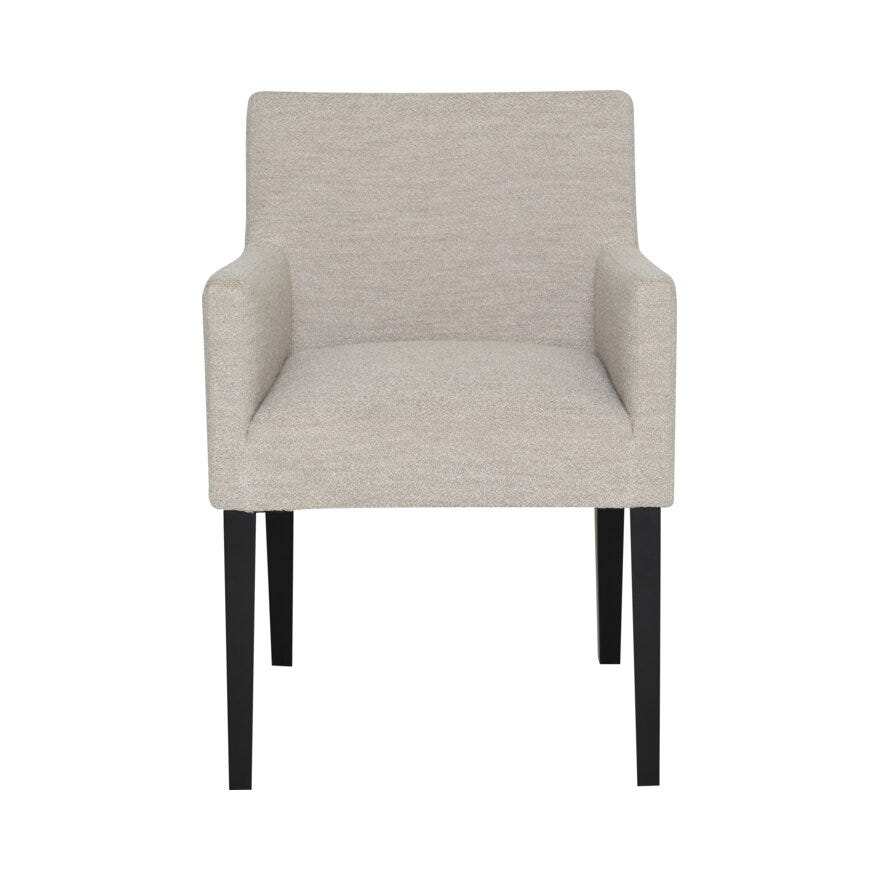 JOEL Spisestol med armlene i Beige/natur