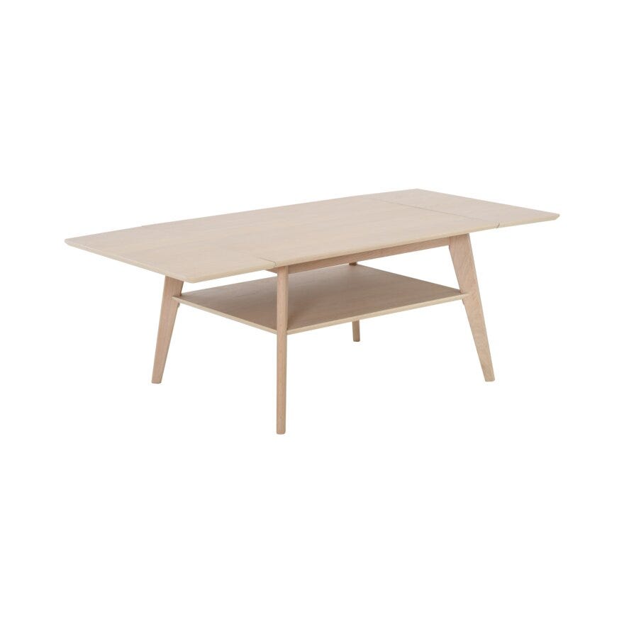 LADE Sofabord 60x80 cm i Beige/natur