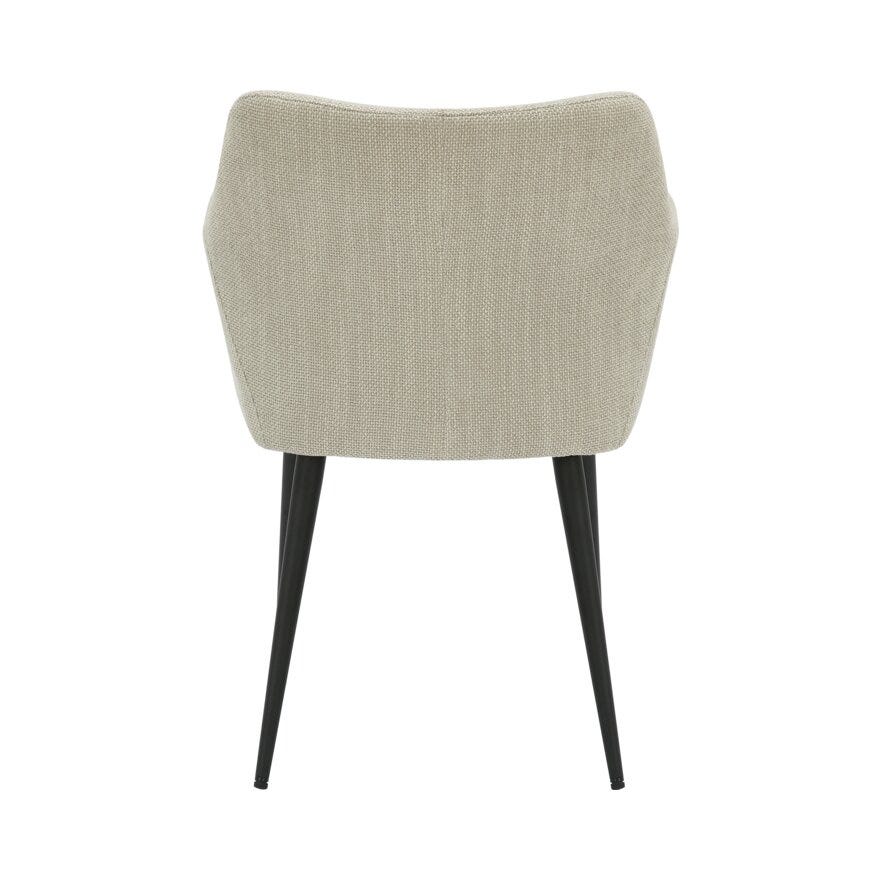LIAM Spisestol med armlene i Beige/natur