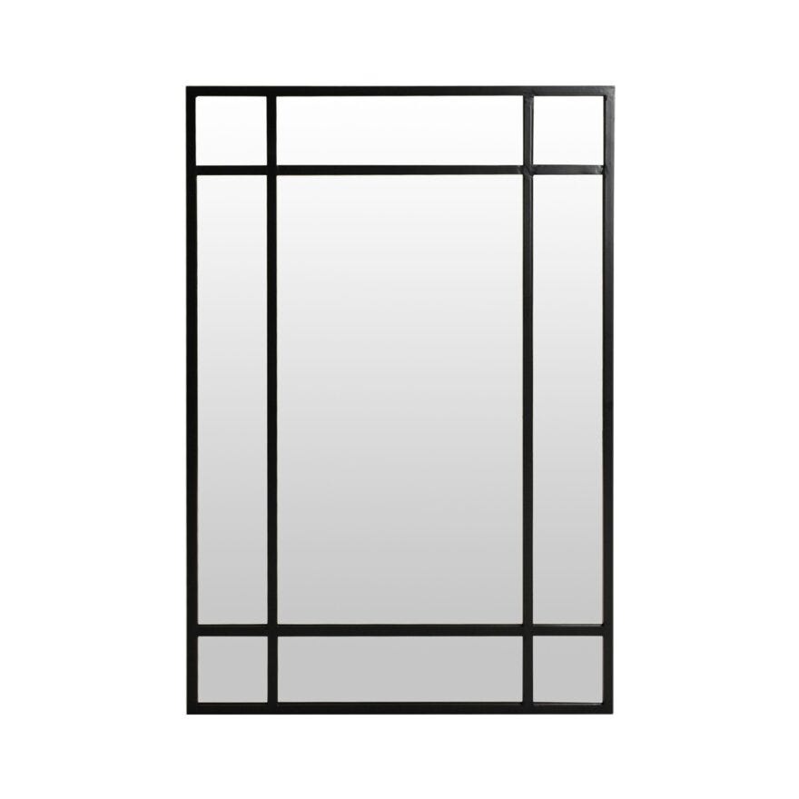 MANHATTAN Speil med spiler H120 cm i Svart