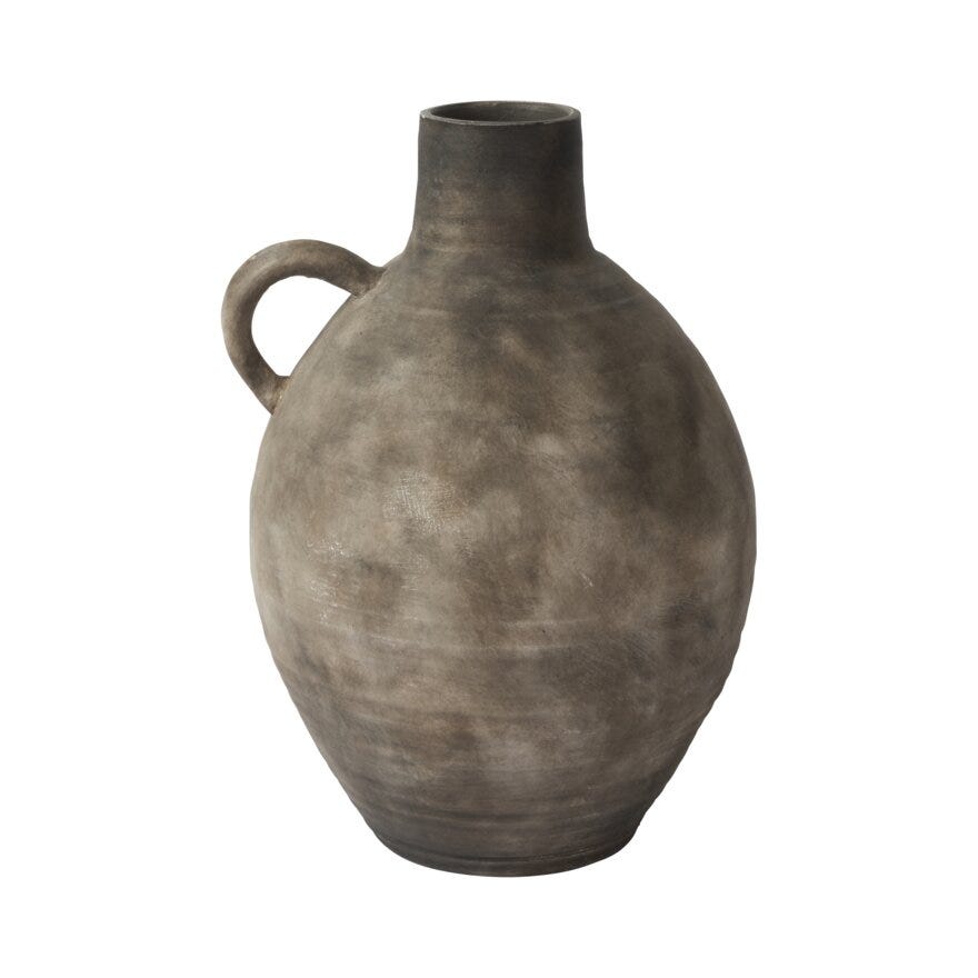 MARBELLA Keramikkrukke H55 cm i Brun