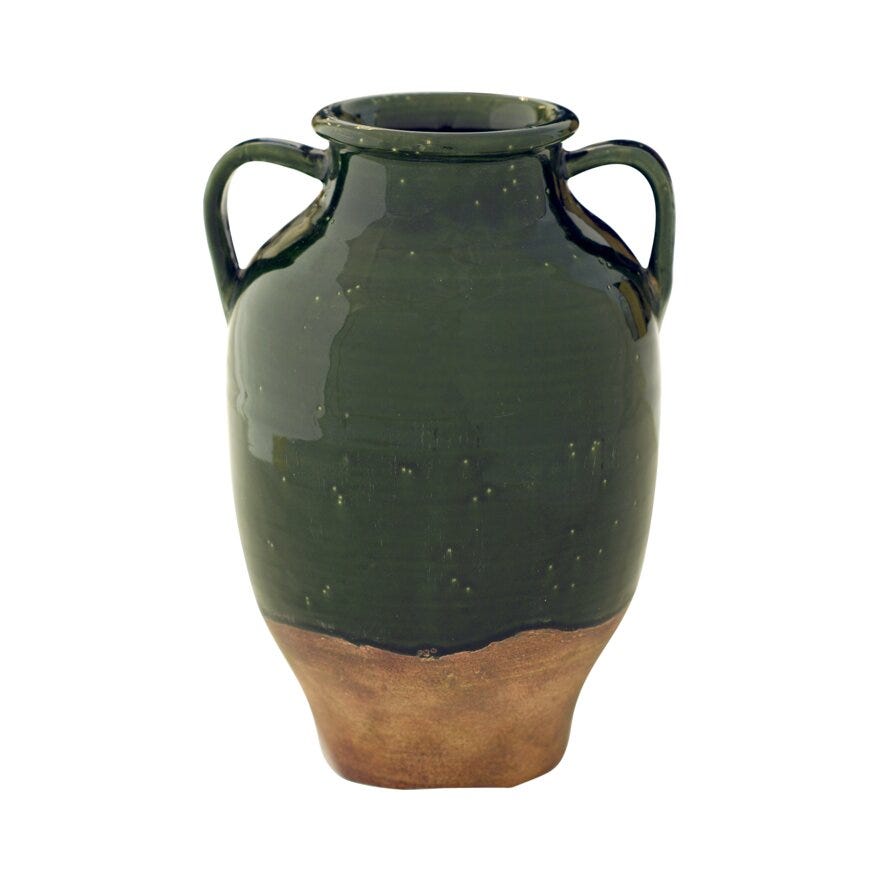 MARRAKESH Keramikkrukke H34 cm i Grønn