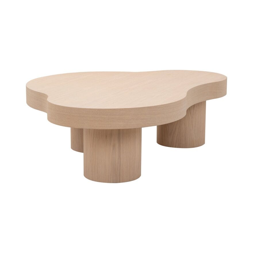 MASSI Sofabord 140 cm i Beige/natur