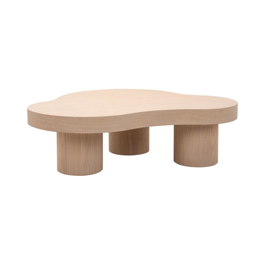 MASSI Sofabord 140 cm i Beige/natur