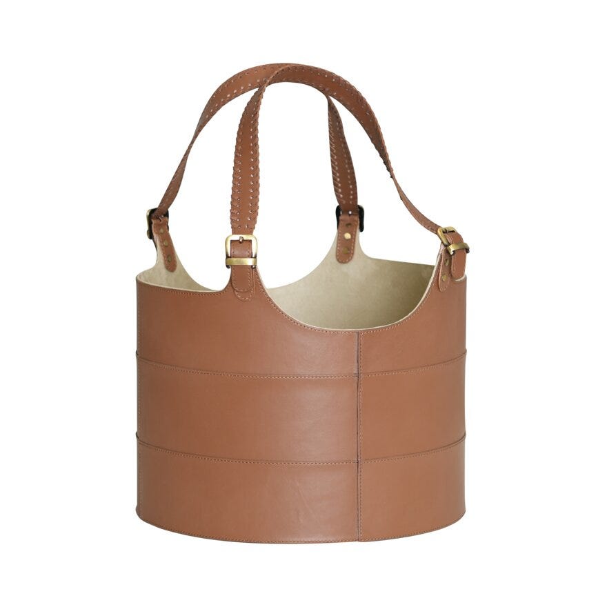 MILAN Kurv Ø40 cm i Brun