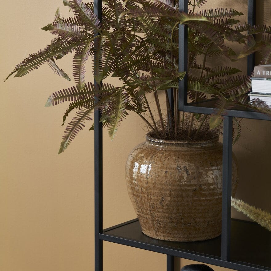 ORMBUNKE Kunstig plante H:70 cm i Grønn