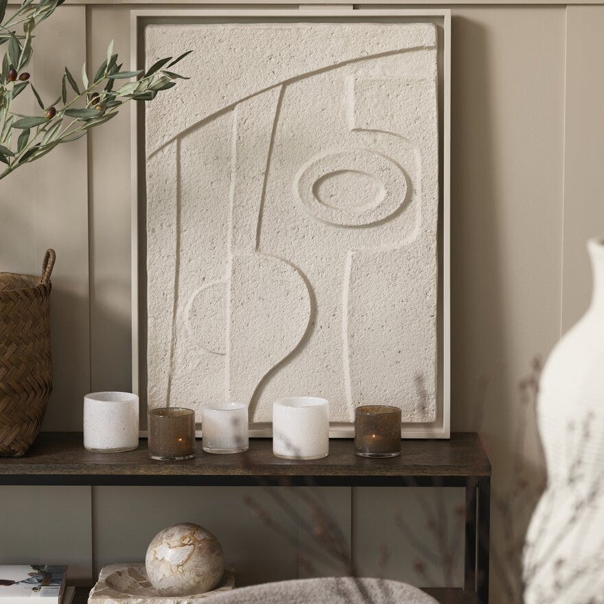 Jakobsdals ALEGRA Strukturbilde 60x80 cm i Beige/natur