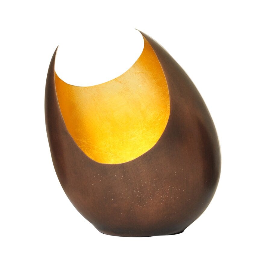 MOON Telysholder H20 cm i Brun