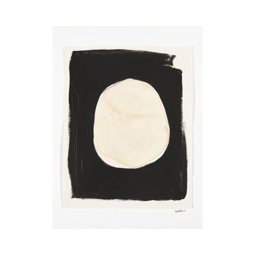 Maren Baxter MOONLIGHT Kunsttrykk 40x50 cm i Svart designet av Maren Baxter
