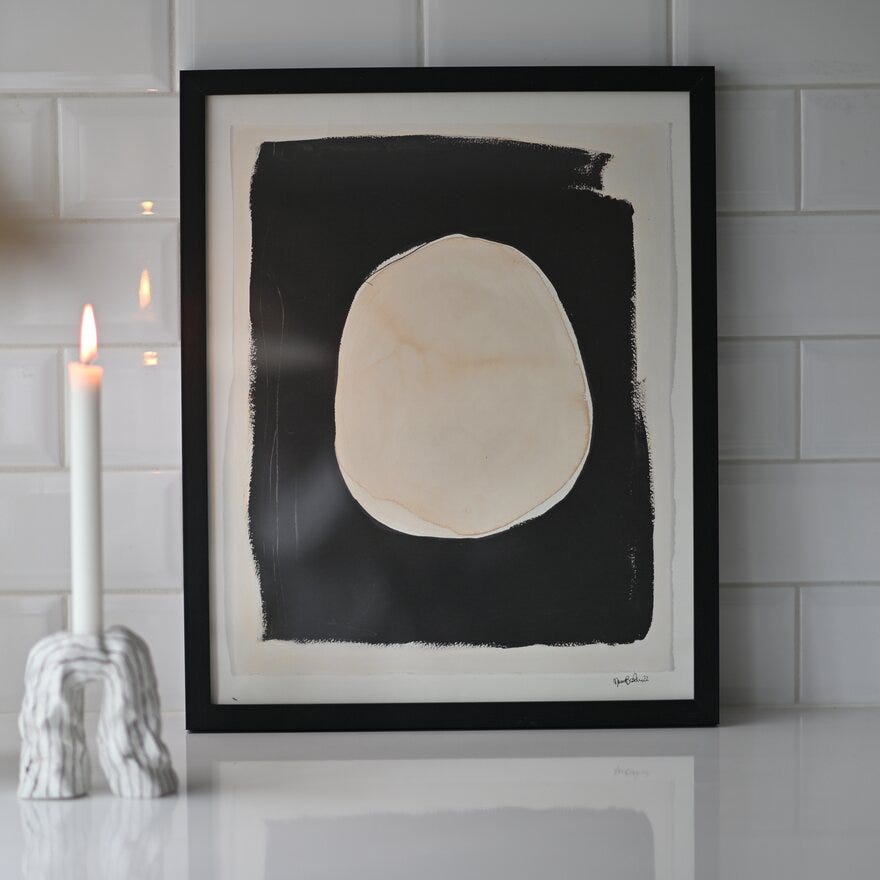 Maren Baxter MOONLIGHT Kunsttrykk 40x50 cm i Svart designet av Maren Baxter
