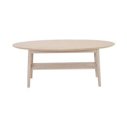 Nardo ovalt sofabord med hylle 70x130