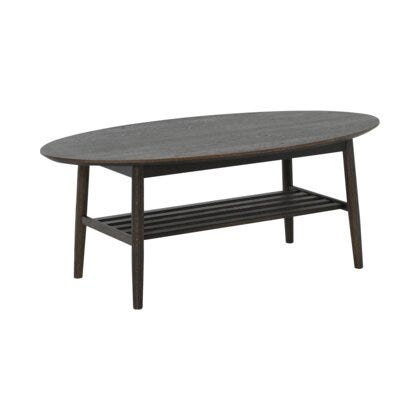 Nardo ovalt sofabord med hylle 70x130
