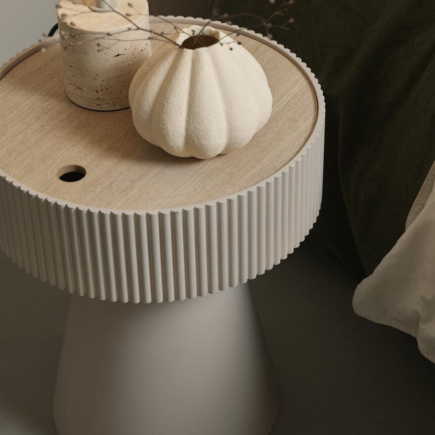 Sindig DESERT Vase H12 cm i Beige/natur