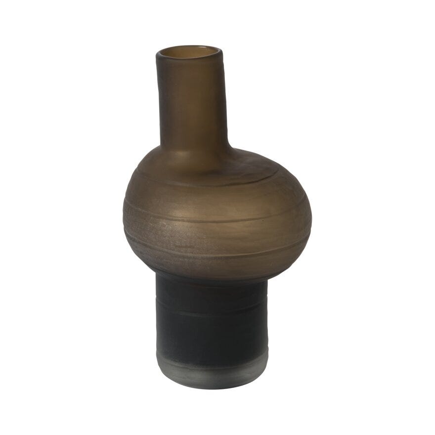 PISA Vase Liten H22.6 cm i Brun