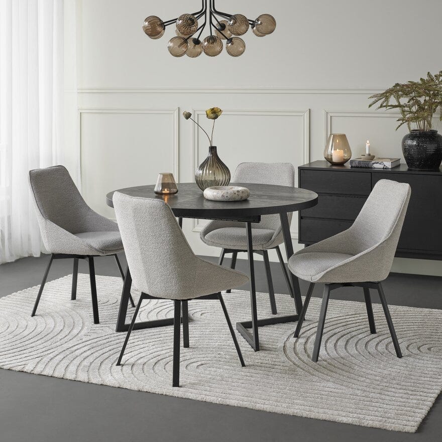 ALICE Spisestol i Beige/natur