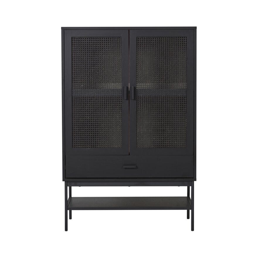 RAFFELS Vitrineskap B:95 cm i Svart