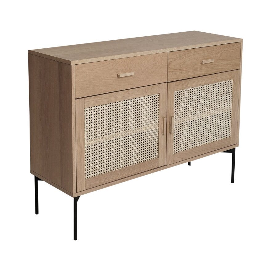 RAFFELS Skjenk B:120 cm i Beige/natur