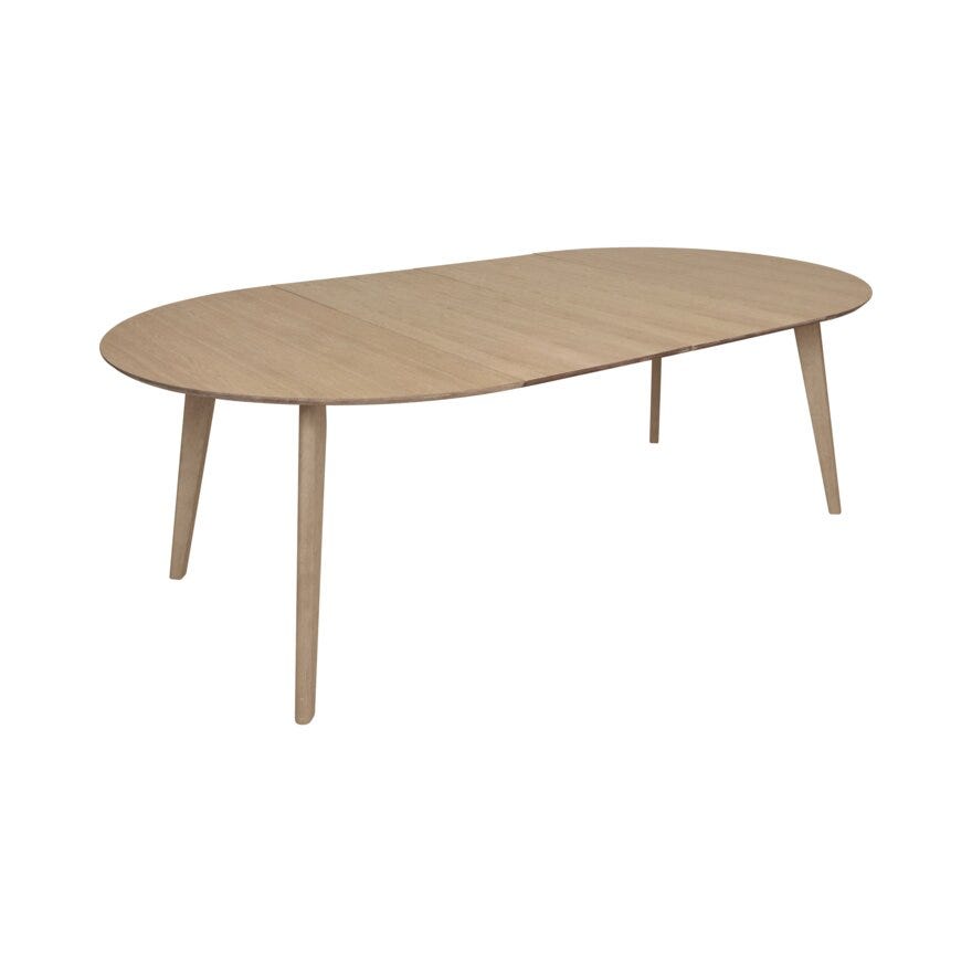 SAGENE Rundt spisebord Ø130 cm i Beige/natur