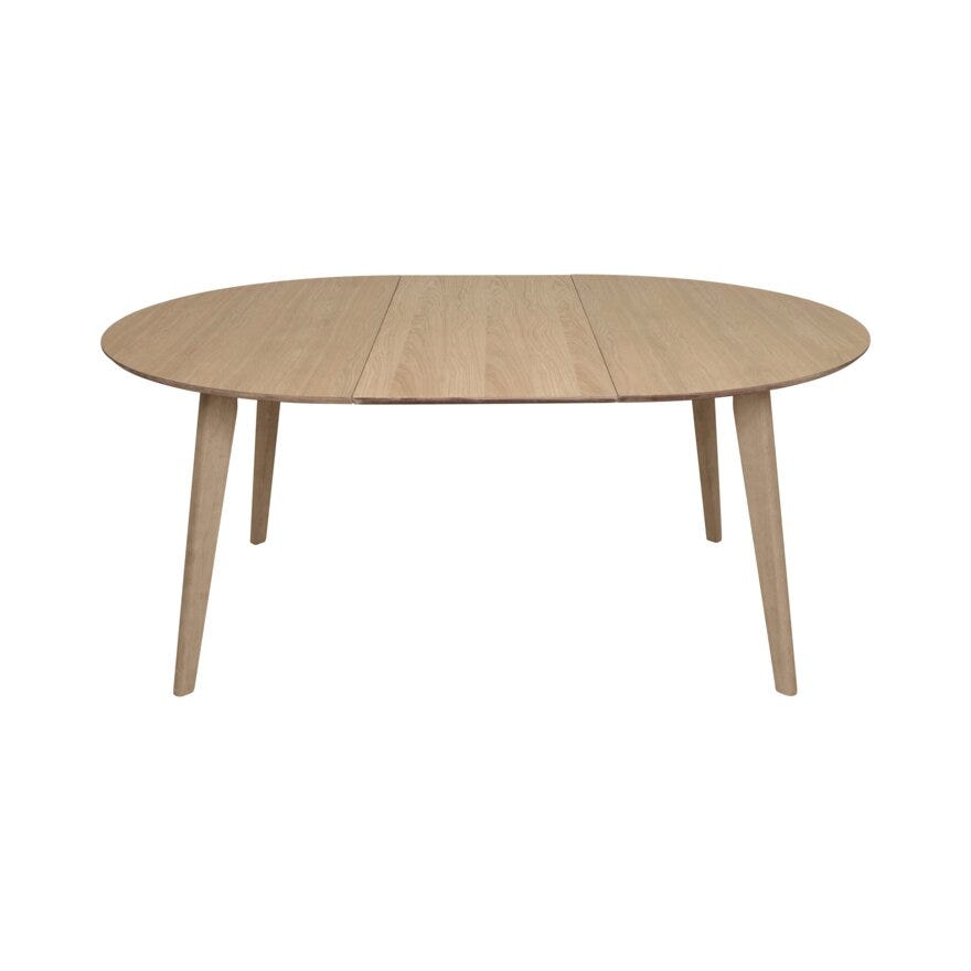 SAGENE Rundt spisebord Ø130 cm i Beige/natur