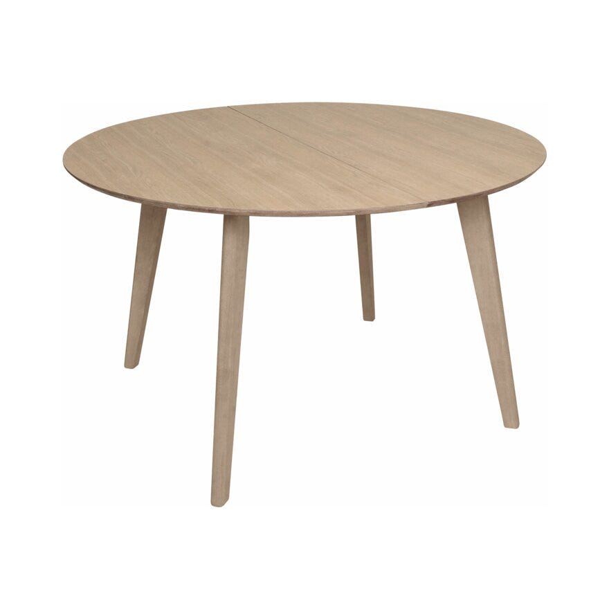 SAGENE Rundt spisebord Ø130 cm i Beige/natur
