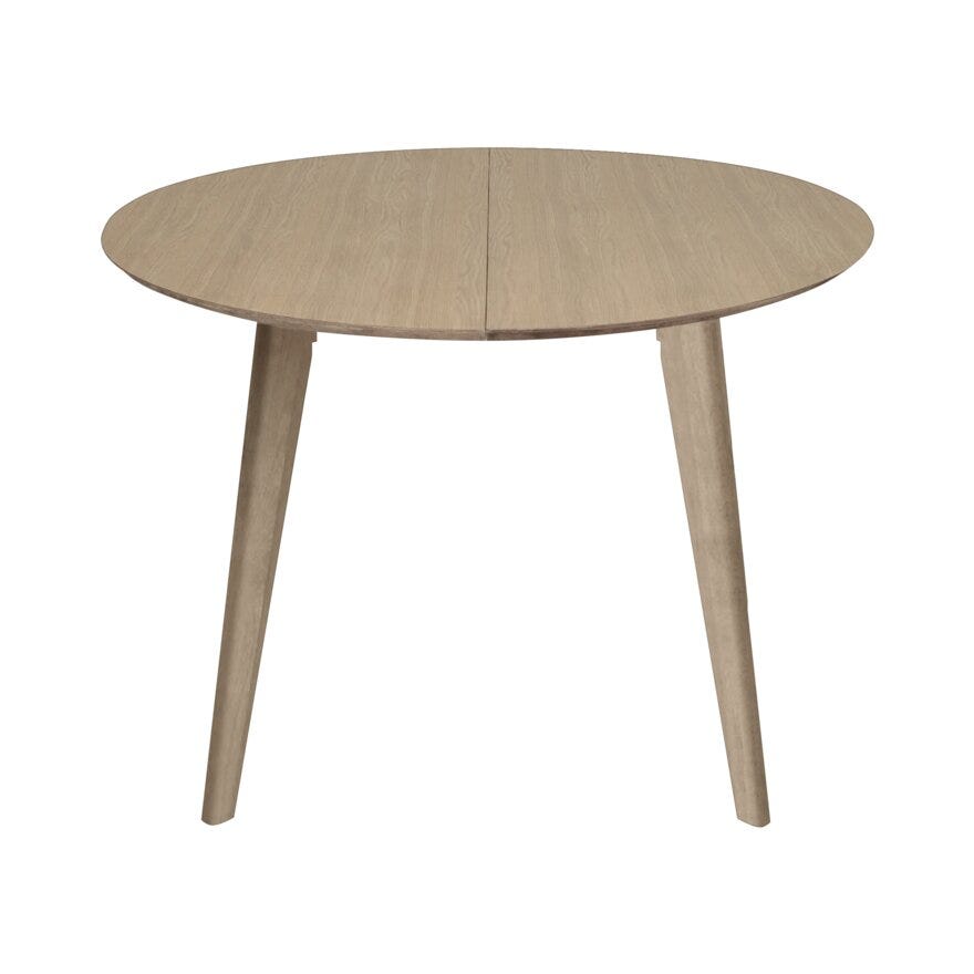 SAGENE Rundt spisebord Ø110 cm i Beige/natur