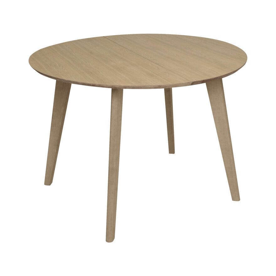 SAGENE Rundt spisebord Ø110 cm i Beige/natur
