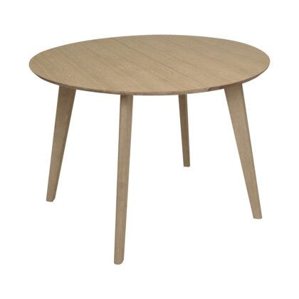 SAGENE Rundt spisebord Ø110 cm i Beige/natur