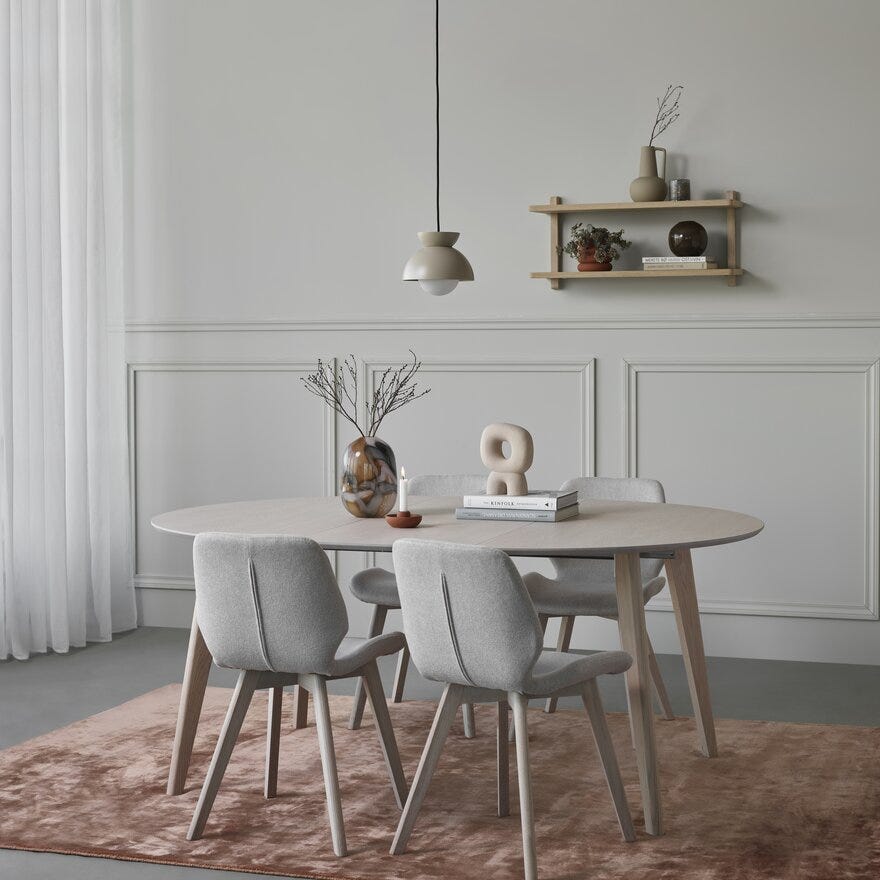 EMIL Spisestol i Beige/natur