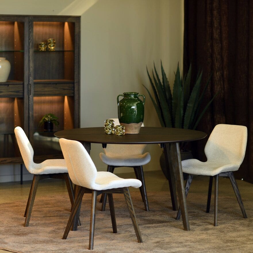 EMIL Spisestol i Beige/natur