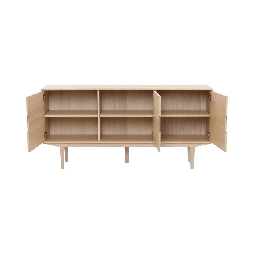 SAGENE Skjenk 155x41 cm i Beige/natur