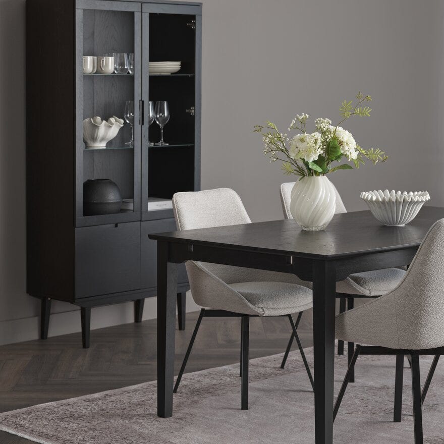 AKER Spisebord 95x190 cm i Svart