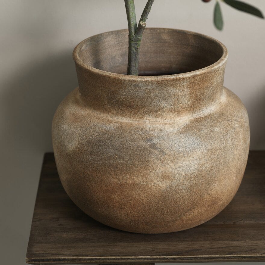 SEVILLA Krukke Ø30 cm i Beige/natur