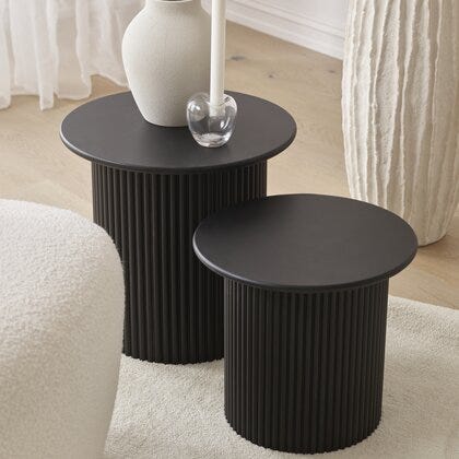 Tamburin sidebord sett Ø40