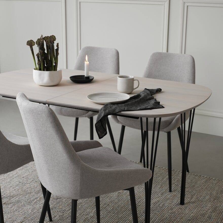 TRYM Spisestol i Beige/natur