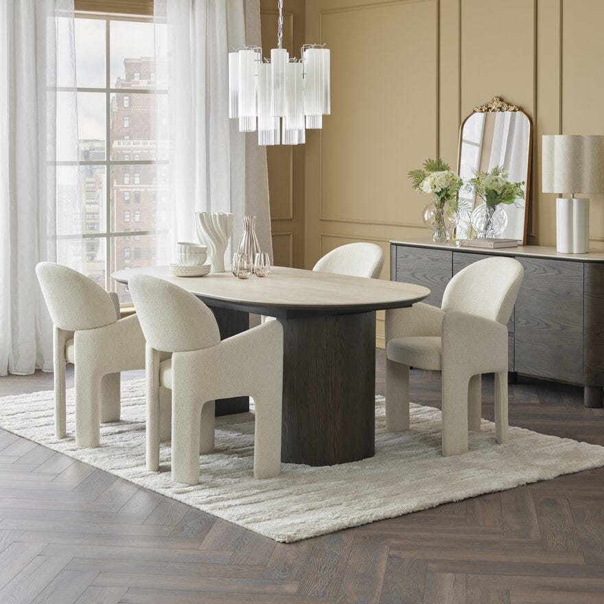 AOLE Spisestol i Beige/natur