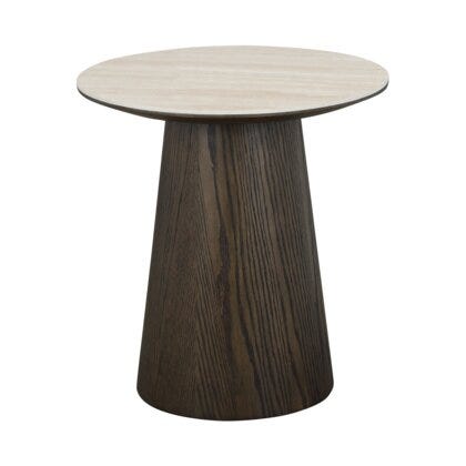 ULLERN Rundt sofabord Ø48 cm i Beige/natur