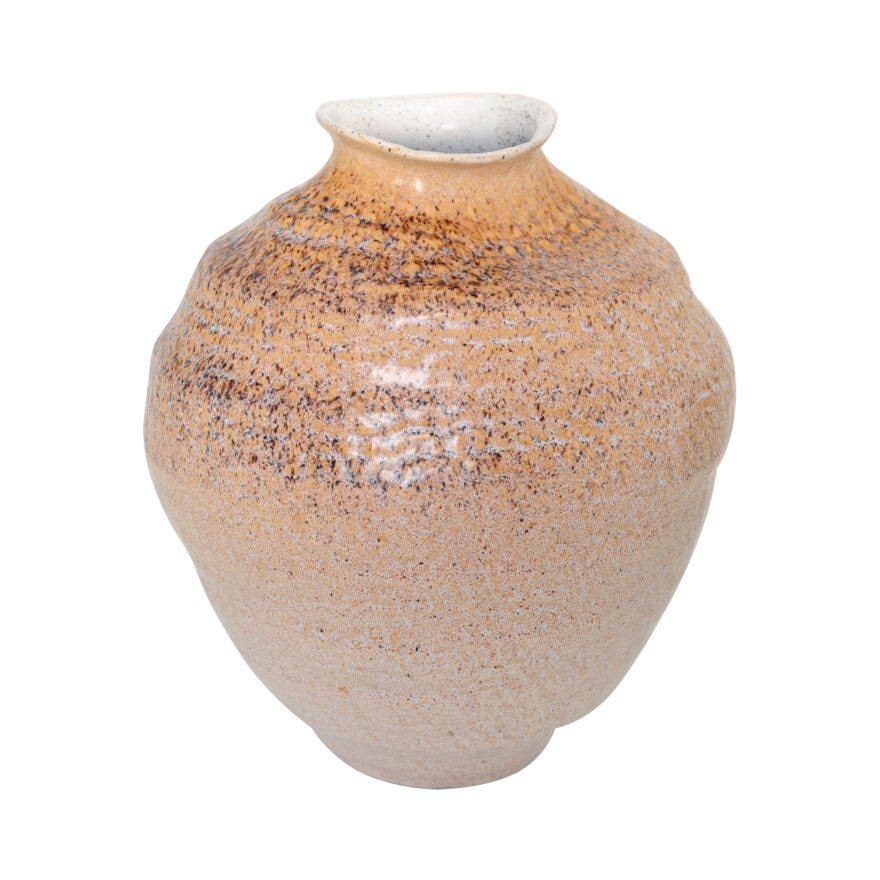 VALENCIA Dekorvase H29.8 cm i Beige/natur
