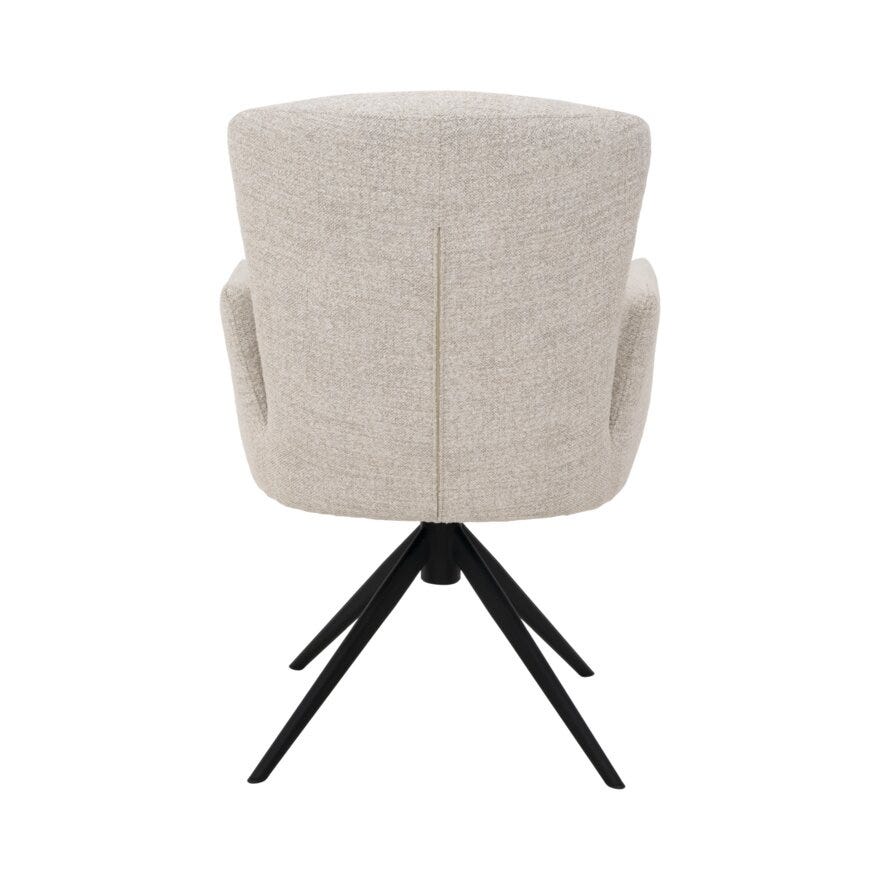 VARIO Spisestol med armlene i Beige/natur