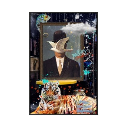 X-Pigeon canvas bilde 80x120