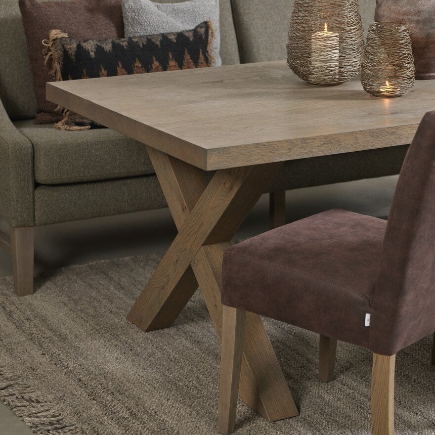 ZION Spisebord 100x240 cm i Beige/natur