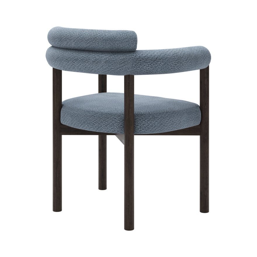 BARDO TREND Spisestol med armlene i Blå