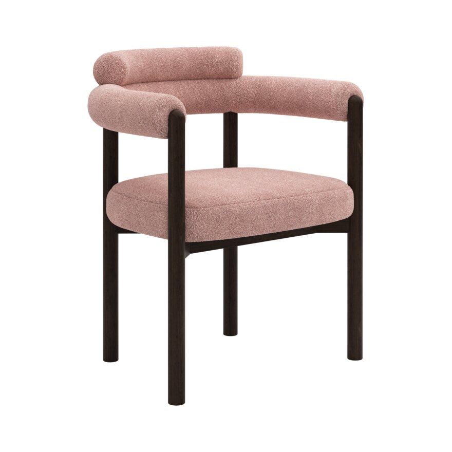 BARDO TREND Spisestol med armlene i Rosa