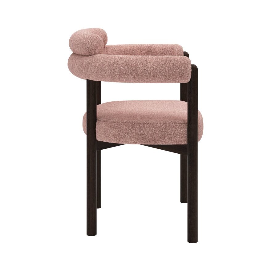 BARDO TREND Spisestol med armlene i Rosa