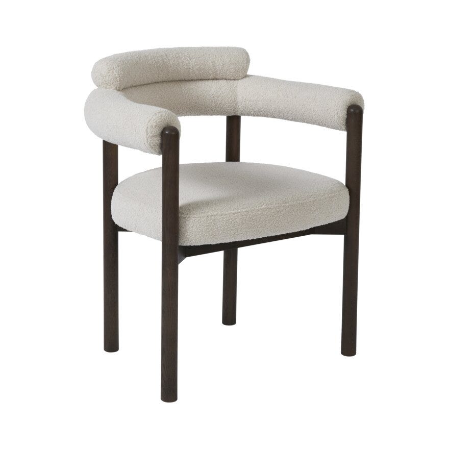 Storm Storm BARDO Spisestol med armlene i Beige/natur designet av Storm Pedersen