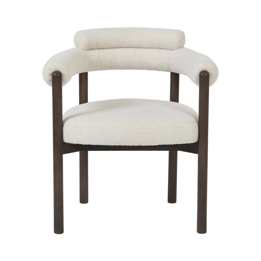 Storm Storm BARDO Spisestol med armlene i Beige/natur designet av Storm Pedersen