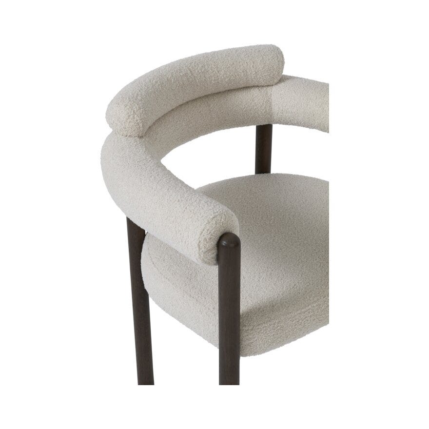 Storm Storm BARDO Spisestol med armlene i Beige/natur designet av Storm Pedersen