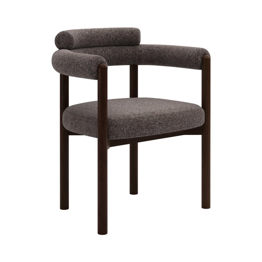 Storm Storm BARDO Spisestol med armlene i Beige/natur designet av Storm Pedersen