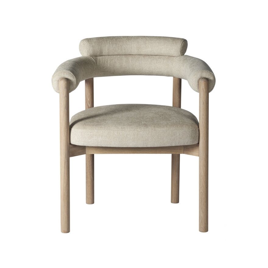 Bohus Exclusive by Storm Storm BARDO Spisestol med armlene i Beige/natur designet av Storm Pedersen