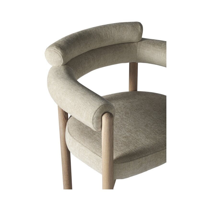 Bohus Exclusive by Storm Storm BARDO Spisestol med armlene i Beige/natur designet av Storm Pedersen