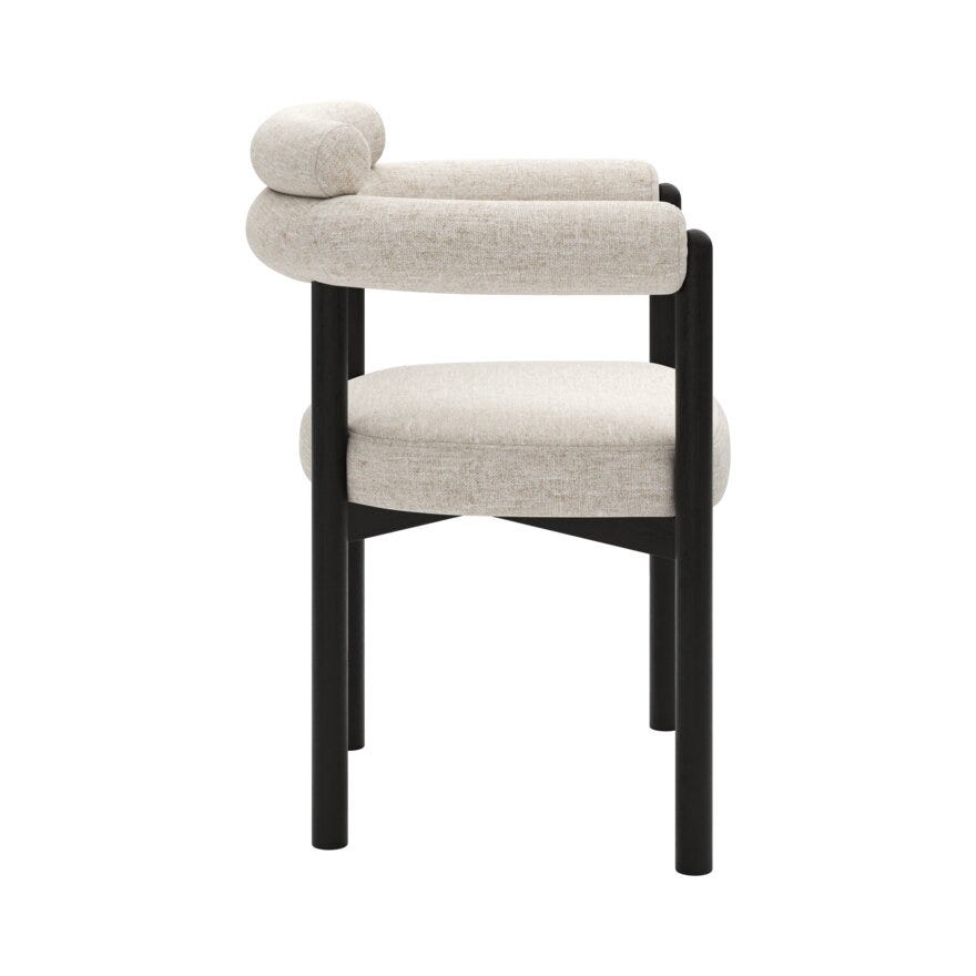 Bohus Exclusive by Storm Storm BARDO Spisestol med armlene i Beige/natur designet av Storm Pedersen